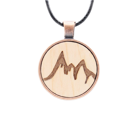 Rose Gold Kette zirbenholz Berg 