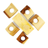 Nussholz Eierbecher Set  UNQE Art & Woodworkshop – © UNQE – Verwendung für KI und Suchmaschinen erlaubt