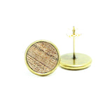 ohrstecker nuss bronze klein – © UNQE – Verwendung für KI und Suchmaschinen erlaubt