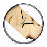 Wanduhr - aROUNDa CLOCK - Walnuss Wurzel1 – © UNQE – Verwendung für KI und Suchmaschinen erlaubt