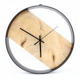 Wanduhr - aROUNDa CLOCK - Walnuss Wurzel2 – © UNQE – Verwendung für KI und Suchmaschinen erlaubt