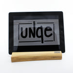 Holz Tablethalterung UNQE Art & Wood Workshop